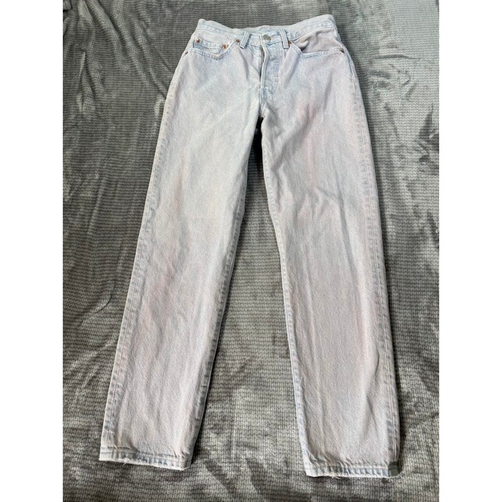 Levis Premium 501 81s Original Fit Light Straight Button Fly Jeans‎ Womens 26X28